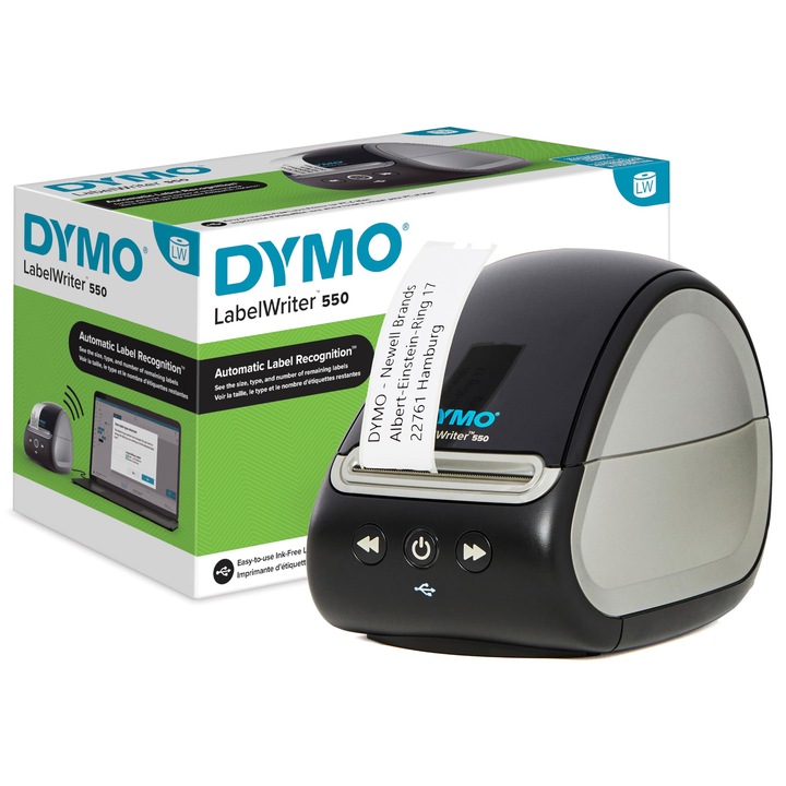 Dymo Labelwriter 550 címkenyomtató, direkt hőnyomtató, monokróm, készlet