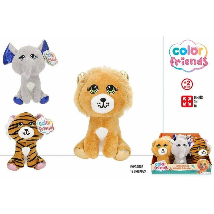 Jucarie de plus Colorbaby Animale 18 cm, 1 unitate
