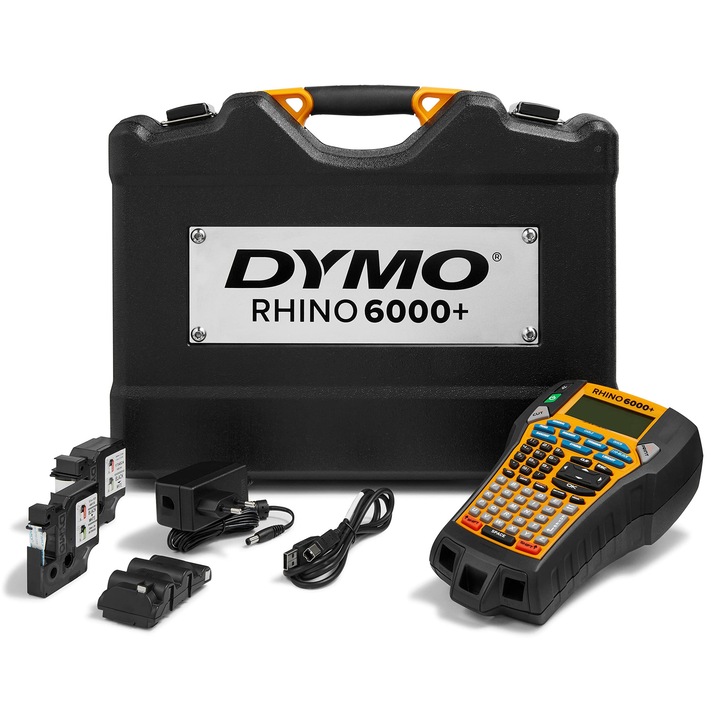 DYMO Rhino 6000+ hőnyomtató, hordozható, PC-csatlakozású, kemény tokban