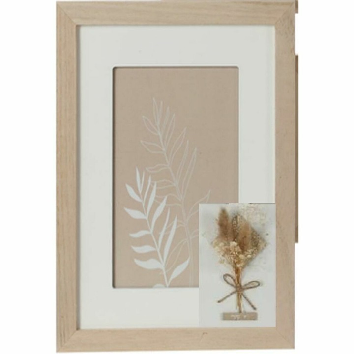 Rama Foto DKD Home Decor Geam Natural Shabby Chic (15 x 1 x 20 cm) (22 x 1 x 27 cm)