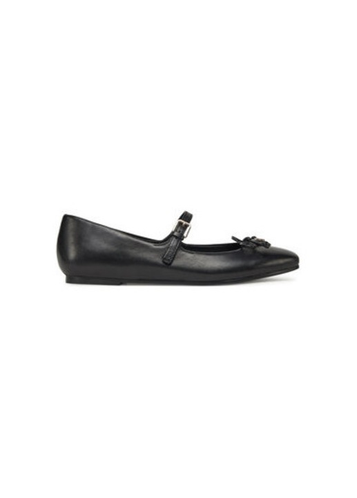 Дамски балеринки Guess, 304882630, Естествена кожа, Черен, 35