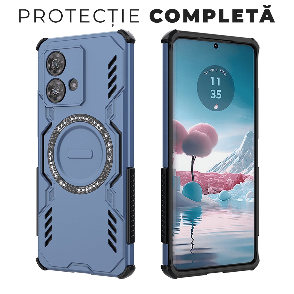 Husa pentru Motorola Edge 40 Neo ArmorMag, Magsafe, Antisoc, Calitate Premium, Protectie Superioara, DaDen, Negru