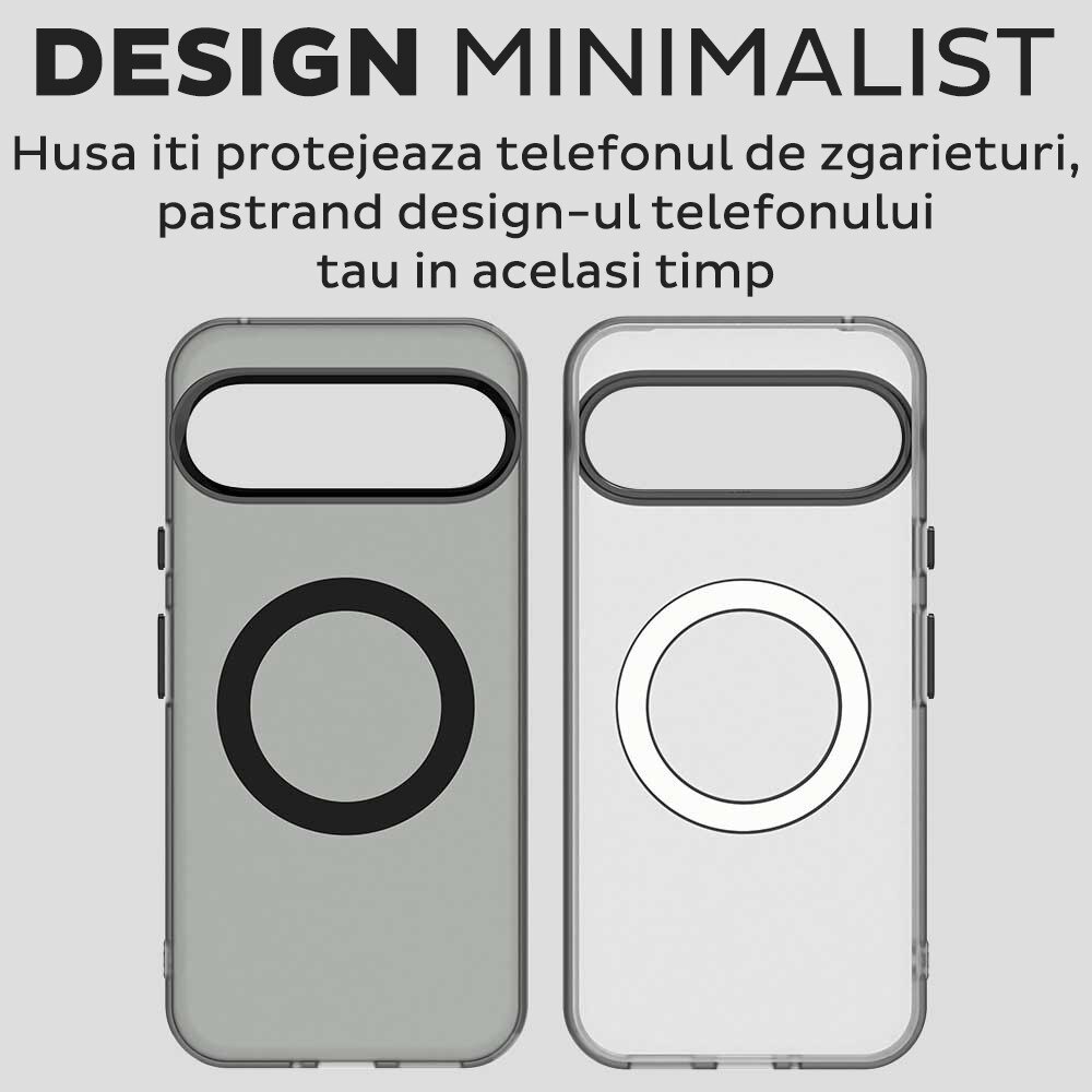 Husa pentru Google Pixel 10 Pro XL DaDen® CandyCase MagSafe, Antisoc, Incarcare wireless, Butoane protejate, Negru