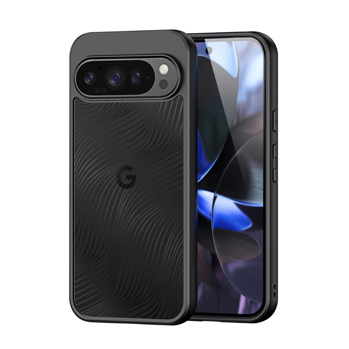 Husa pentru Telefon, G-Tech Aimo Dux Ducis, Compatibila cu Google Pixel 10 Pro XL, Policarbonat, Antisoc, Transparent/Negru