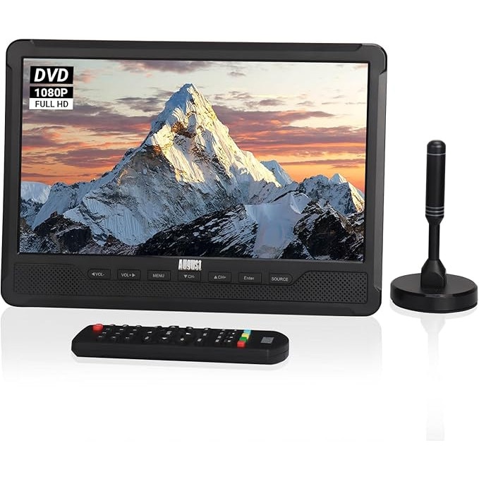 August DA383-10 - Televizor portabil HD de 10 inch cu DVD Player