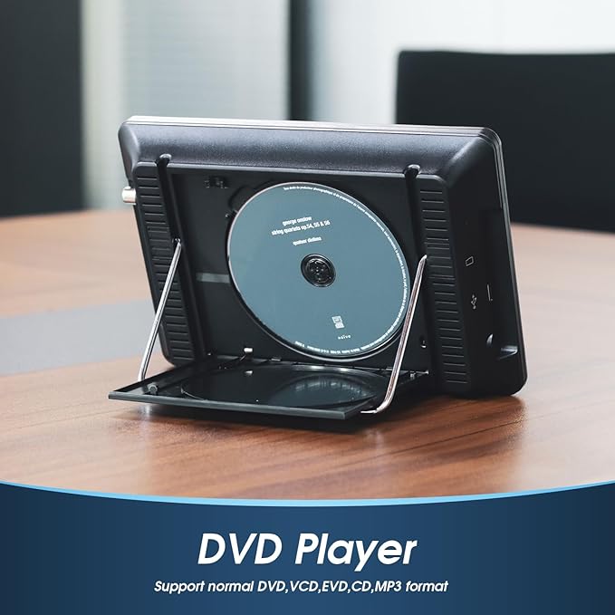 August DA383-10 - Televizor portabil HD de 10 inch cu DVD Player