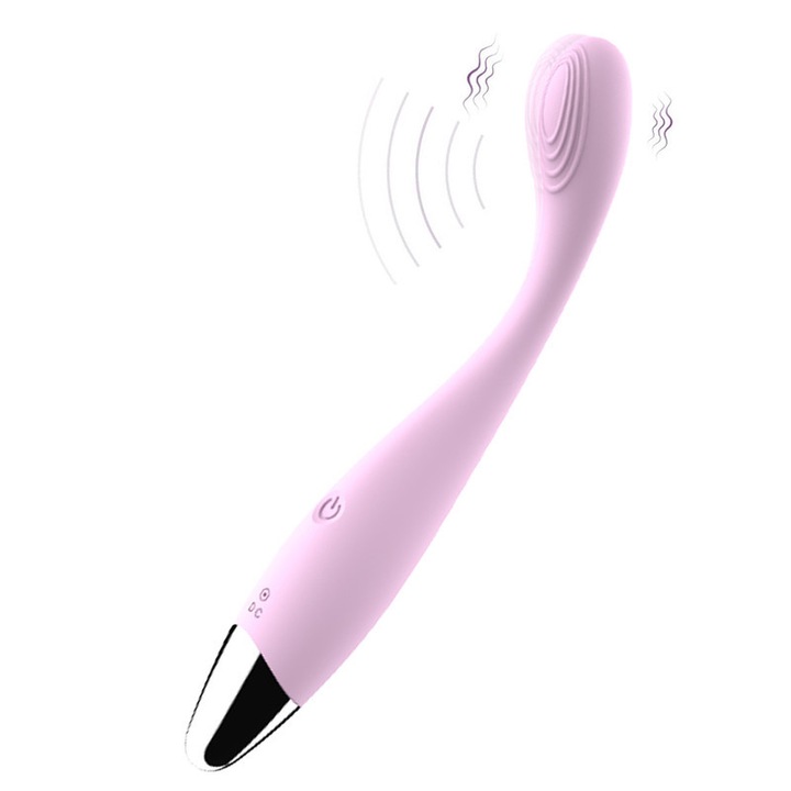 G-pont vibrátor, LONZYON, 12 rezgésmód, szilikon, lila, 7.5x2.3cm, vízálló