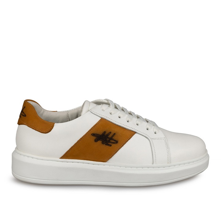 Pantofi casual Mario Lavalle, Alb-Galben, Alb/Galben