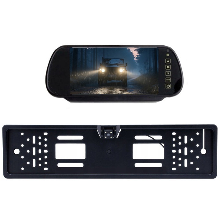 Set monitor 7" cu camera de marsarier in rama, expert PRO, 220-250x108x17mm, 544x147x10mm