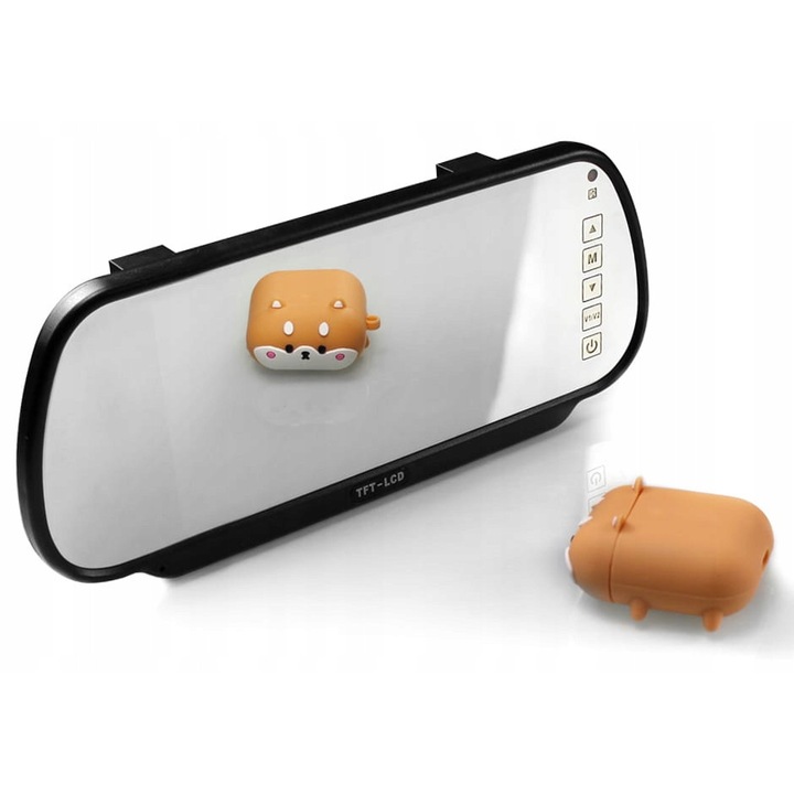 Monitor auto 7" AHD LCD Expert PRO, 2 camere, rezolutie 1024x600, negru, 243x102mm