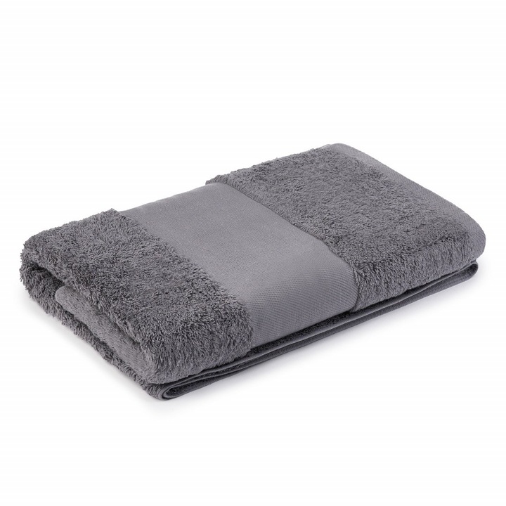 Set 2 prosoape Hotel Supplier, 70x140 cm, bumbac 100%, 700 GSM, Gri