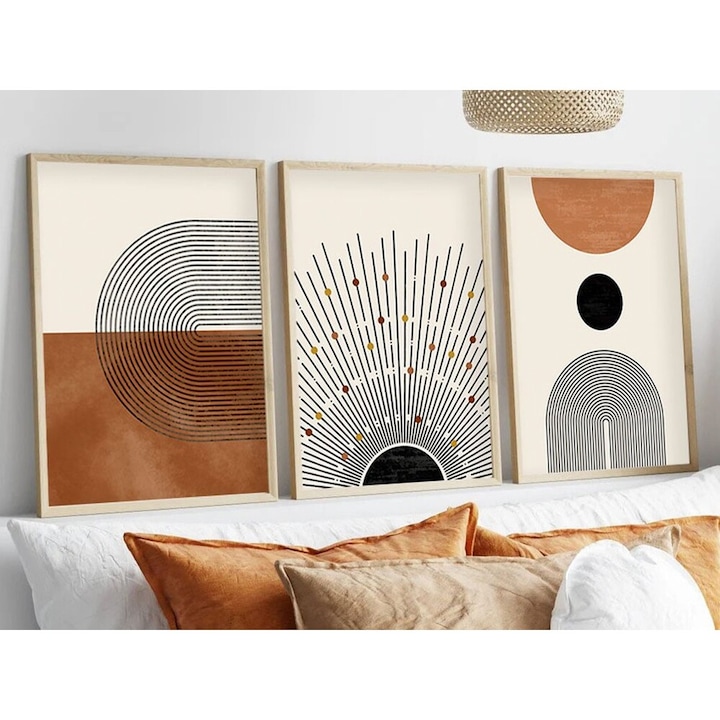 Elegáns 3 részes keretes MDF festőkészlet, 50x70 cm