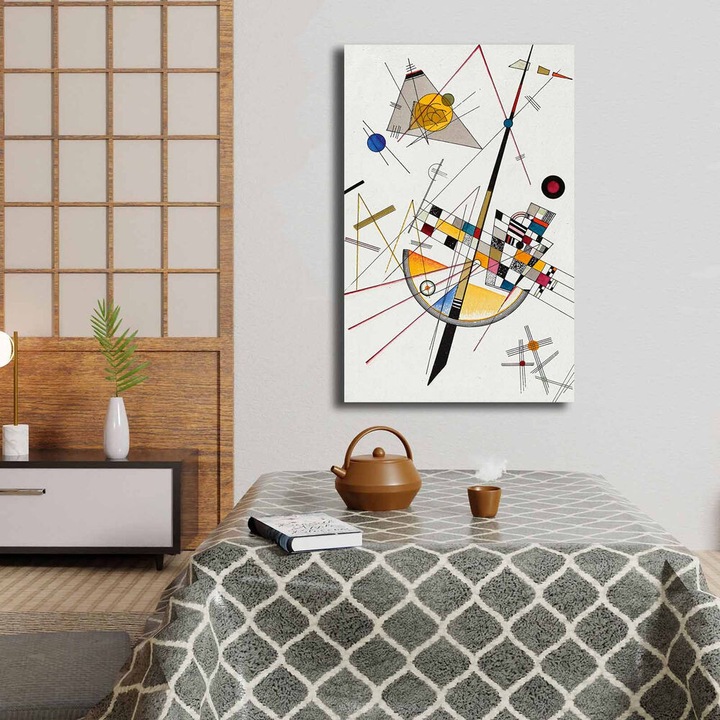 Vasili Kandinsky Canvas Art, 45x70 cm, fa keret