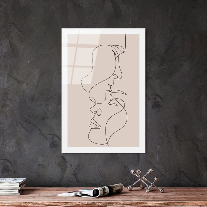 Картина от закалено стъкло, Wallity, 30x45 см, печат на гърба, устойчиви цветове