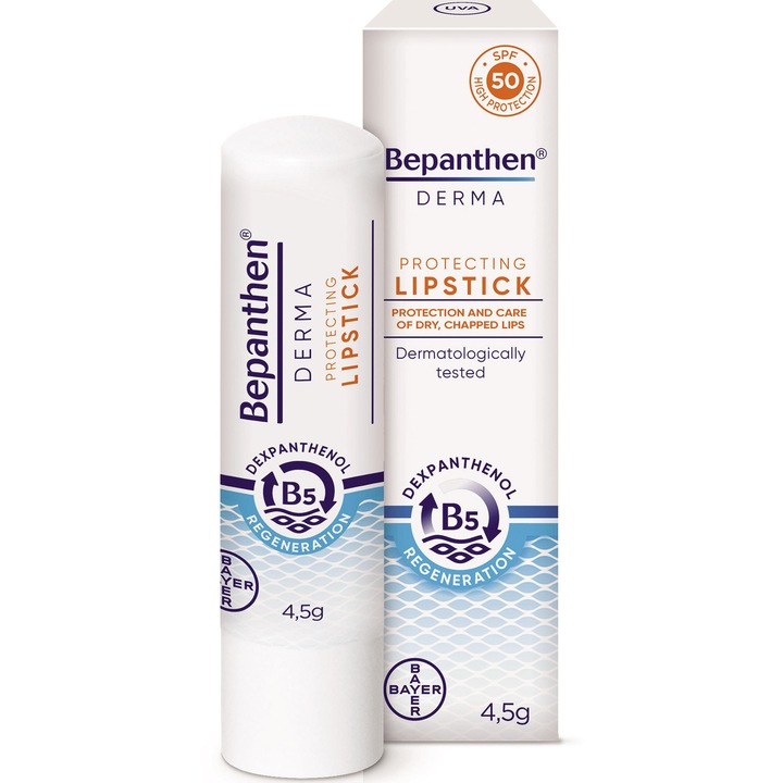 Bepanthen Derma Balsam protector pentru buze, 4,5 g