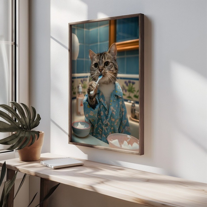 Elegáns dekoratív keretes MDF festmény, 50 x 70 cm | 100% MDF és luc váz, UV-nyomtatott | Tökéletes lakberendezéshez és modern esztétikához