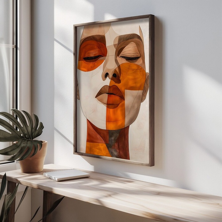 Elegáns dekoratív keretes MDF festmény, 50 x 70 cm | 100% MDF és luc váz, UV-nyomtatott | Tökéletes lakberendezéshez és modern esztétikához