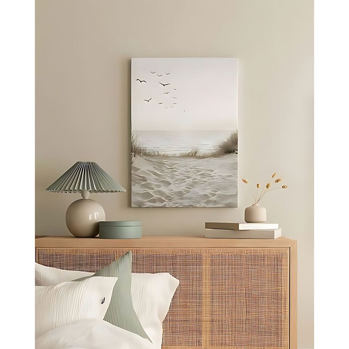 Lenyűgöző dekoratív vászonfestmény, 40 x 60 cm, 100% vászon, 3 cm vastag, Tökéletes lakberendezéshez, nappalihoz és irodához, Élénk műalkotás