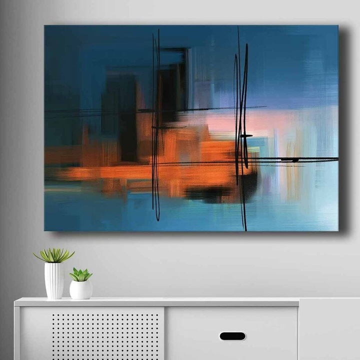 Декоративна картина, Wallity, 70x100 см, 100% платно, борова дървесина
