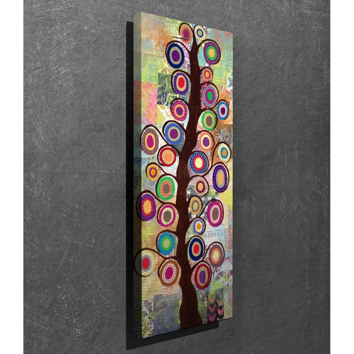 Lenyűgöző dekoratív vászonfestmény, 30 x 80 cm, 100% vászon, 100% fa keret (3 cm vastag), Tökéletes a lakberendezés és a művészet szerelmeseinek