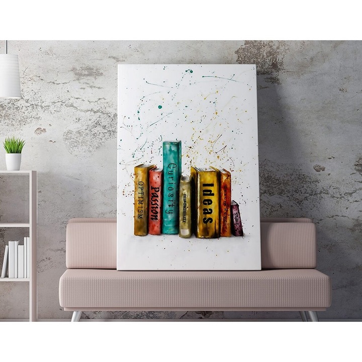Декоративна картина, Wallity, 50x70см, 50% памук/50% полиестер, дървена рамка 2x3см