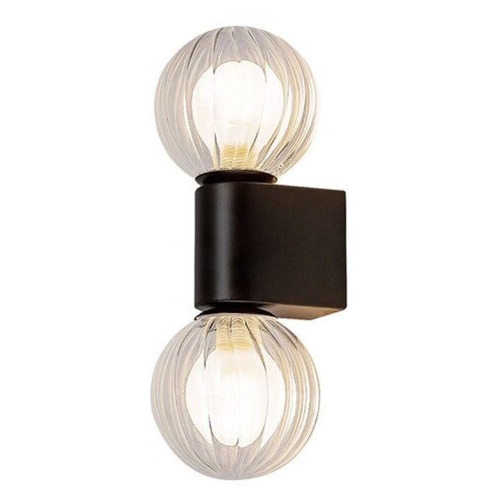 Rábalux, 75022, Colzar, Лампа за баня, матово черно, IP44, G9K