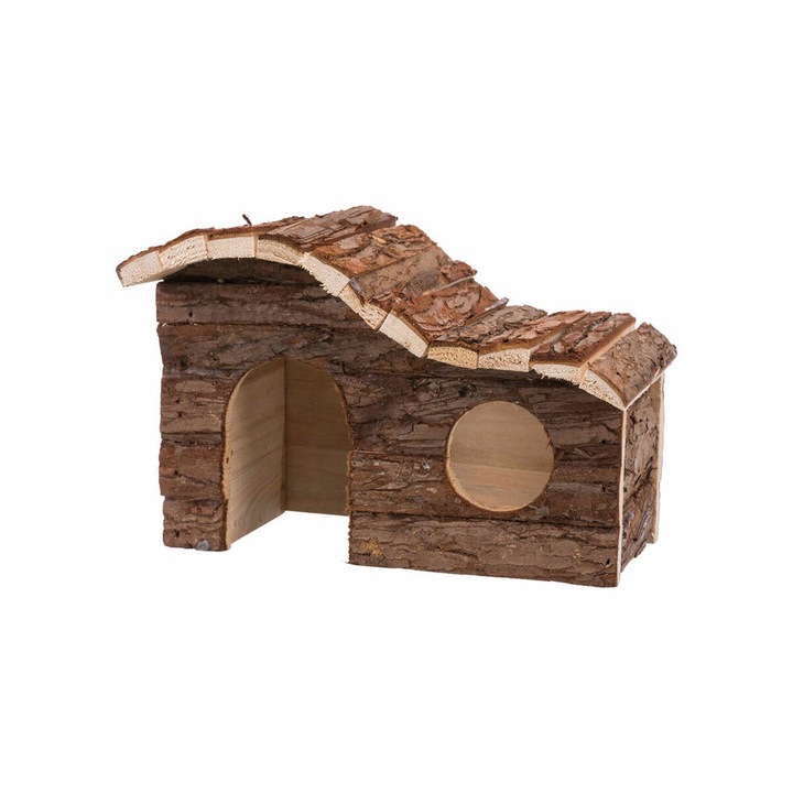 Casuta Trixie Hanna pentru hamsteri, lemn, 26x16x15cm