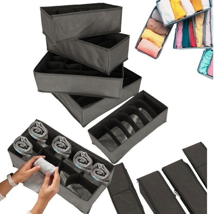 Alsóneműfiók-rendező zoknikhoz, 4 darabos