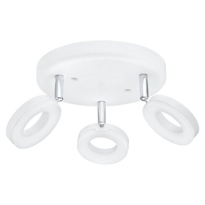 Eglo, 75203, Oderzo, Spot Lámpa, 3000 K, Led, 3X3,8W, Ip20, Fehér