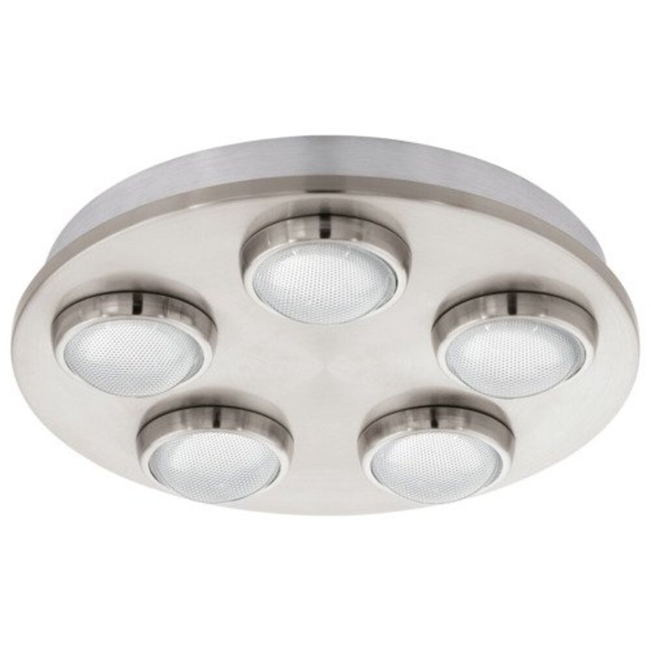 EGLO, 94546, LOMBES, плафон, 3000 K, LED, 5X4.2W, IP20, прозрачен