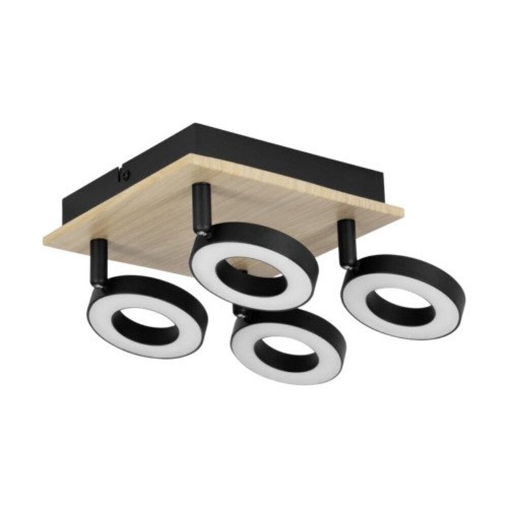 Spot LED, Eglo, 901205, Rielves, 3000 K, 4x4.2W, IP20, Alb