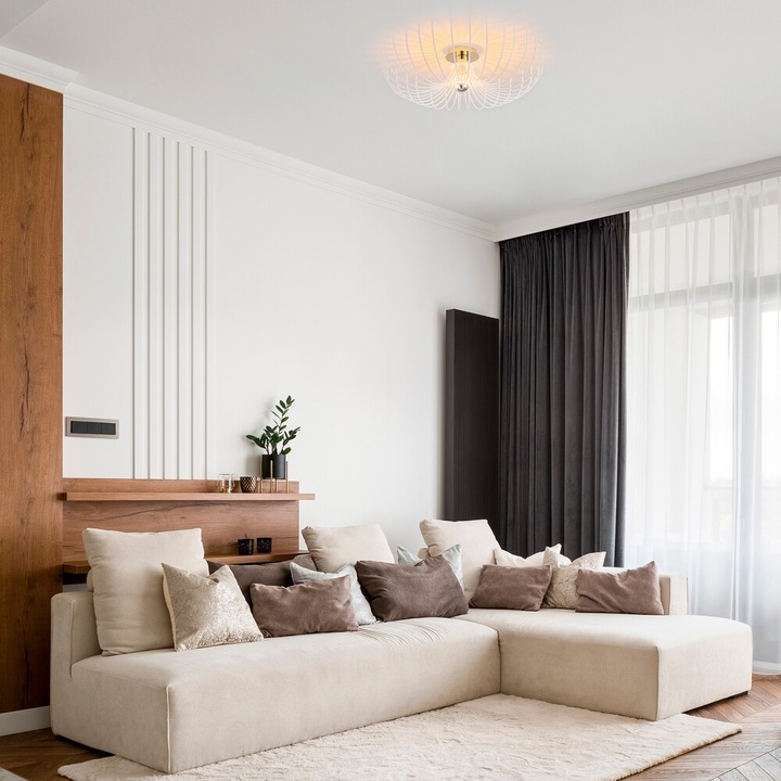 Lustra Opviq, 525NOR1295, Aspendos - N-640, Culoare albă