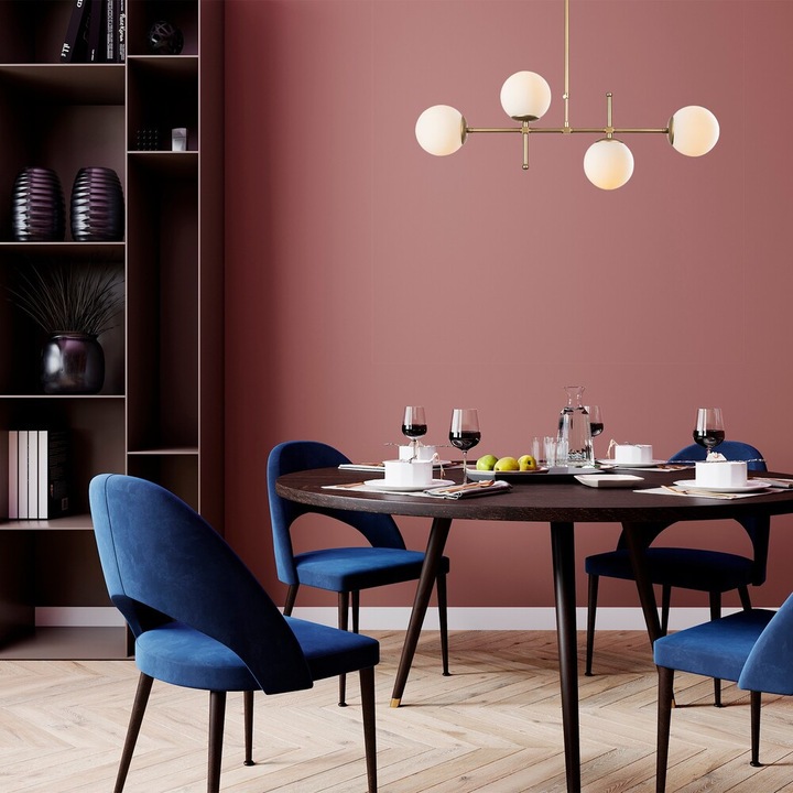 Opviq, 892OPV1932, Mudoni - MR - 951 - 1, Златен цвят, Полилей, E27