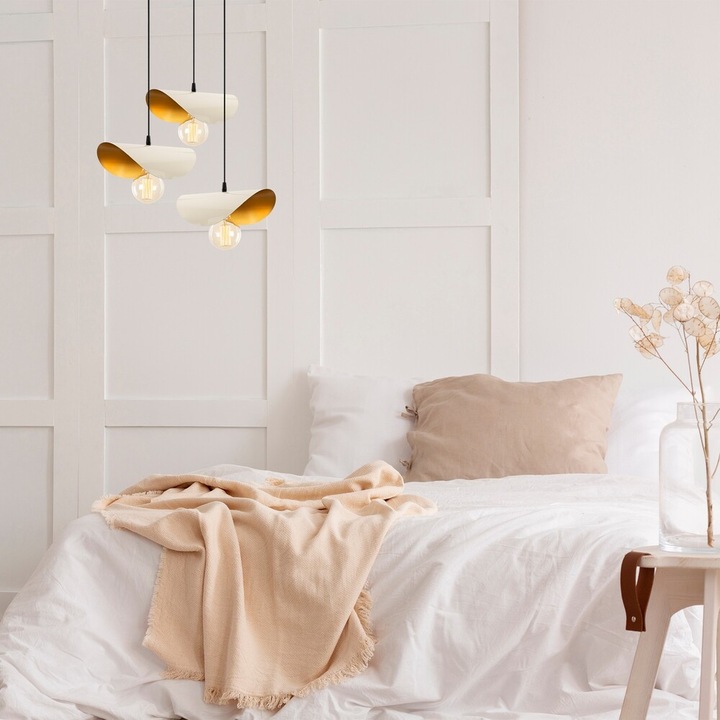 Candelabru, Opviq, 536NTD1145, Sivani - MR - 964, Culoare auriu alb, E27