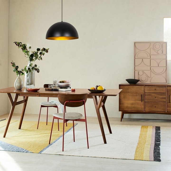 Opviq, 892OPV1786, Sivani - MR - 722, Culoare neagră, Candelabru, Soclu E27