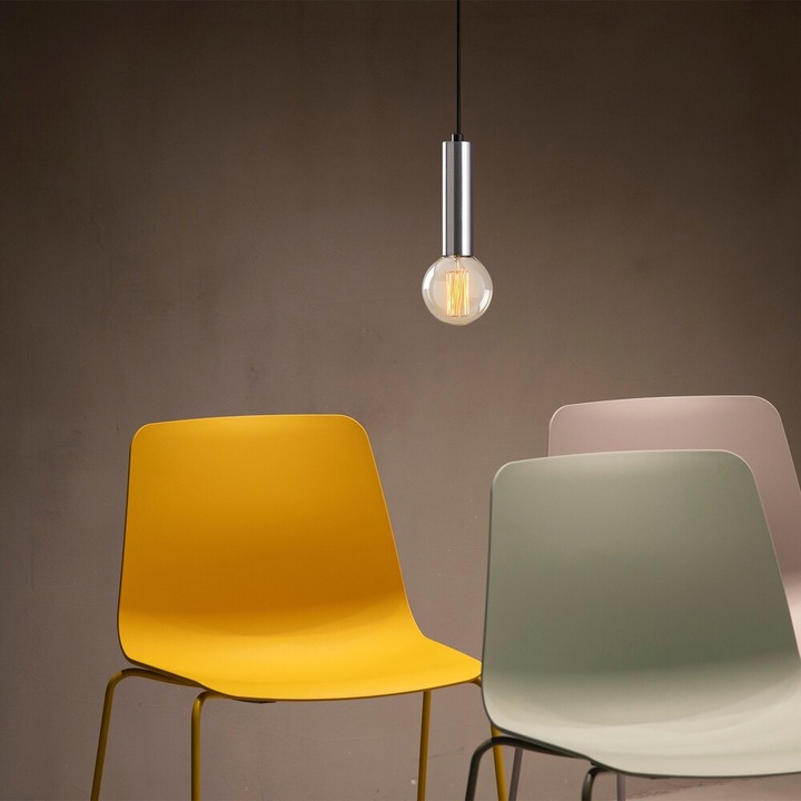 Lampă de perete industrială, neagră și vintage, 17 x 25 cm, înălțime 36 cm | Carcasă metalică, soclu E27 Max 40W | Iluminat elegant pentru spații moderne