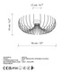 Candelabru elegant auriu, corp metalic, Ø56 x 16 cm Opviq