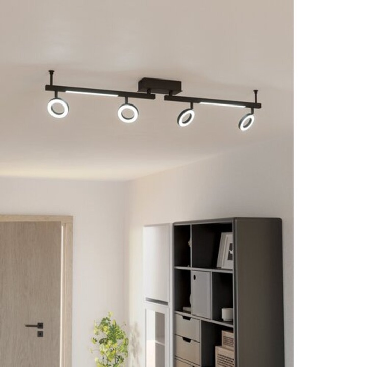 EGLO, 900516, CARDILLIO 2, spot lámpa, 3000 K, LED, 4X3,2W, IP20, szatinált