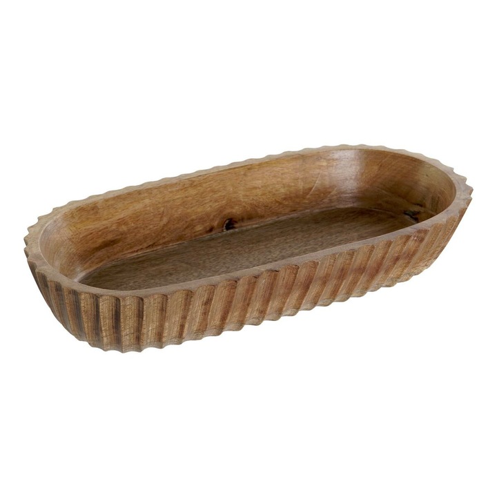 Decoratiune pentru Centrul Mesei DKD Home Decor Natural Lemn de mango 32 x 15 x 5 cm 31 x 15 x 5 cm