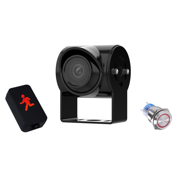 Camera de supraveghere AI expert PRO, AHD 1080P, IP69K, 150°, Night Vision, pentru vehicule mari