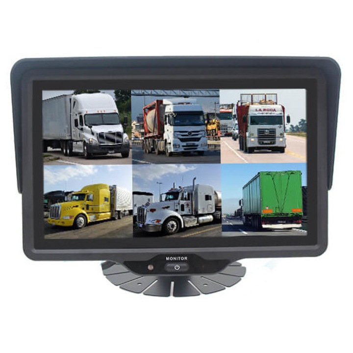 Monitor pentru camera marsarier LCD 10,1" expert PRO cu DVR, suporta 6 camere AHD, negru, 263x177mm