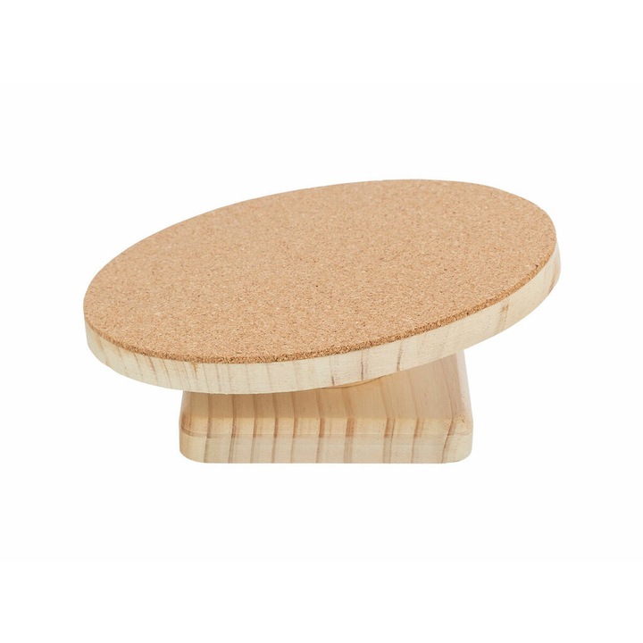 Roată de exercițiu Trixie O 30 cm, din pluta, pentru hamsterei și degus