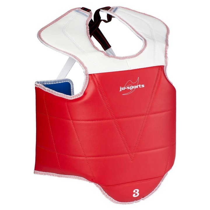 Protectie piept, Ju-Sports, Piele ecologica, Multicolor, Reversibila, XL