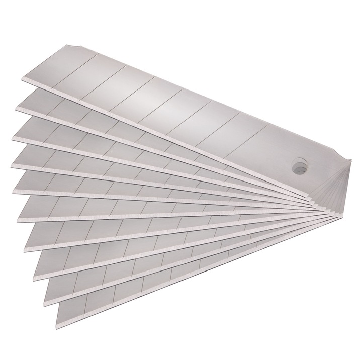 Lame cutter 18 mm 10 buc, EXTOL PREMIUM, 8855091, SK4, 7 segmente