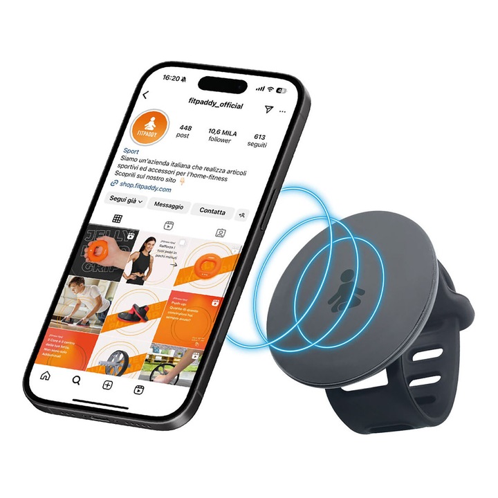 Bratara fitness Fitpaddy, neagra