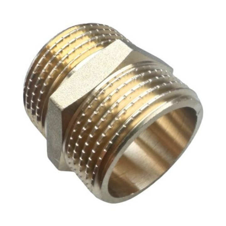 Niplu filet exterior diametre egale 1 "1/4" din alama calitate superioara