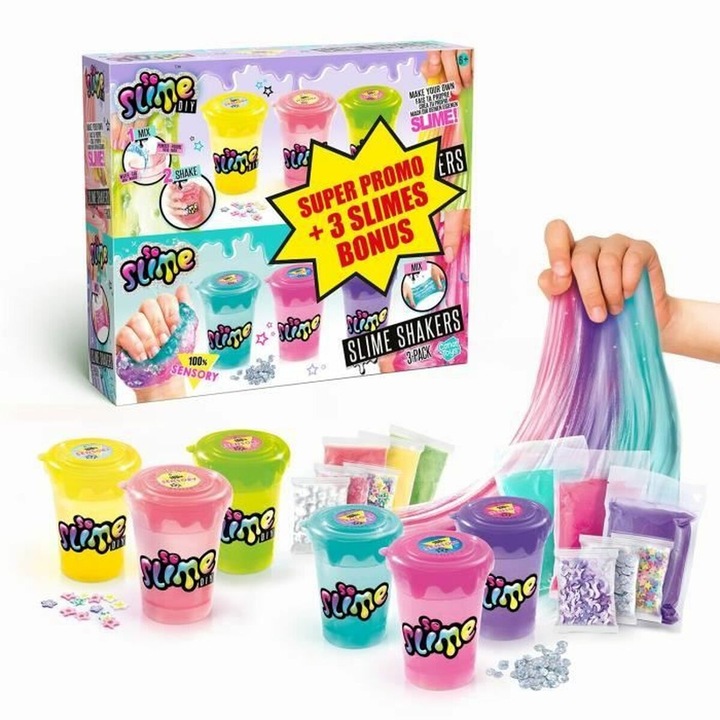 Joc de Plastilina Canal Toys, set 3 + 3 extra, jucărie interactivă, plastic, 3 ani