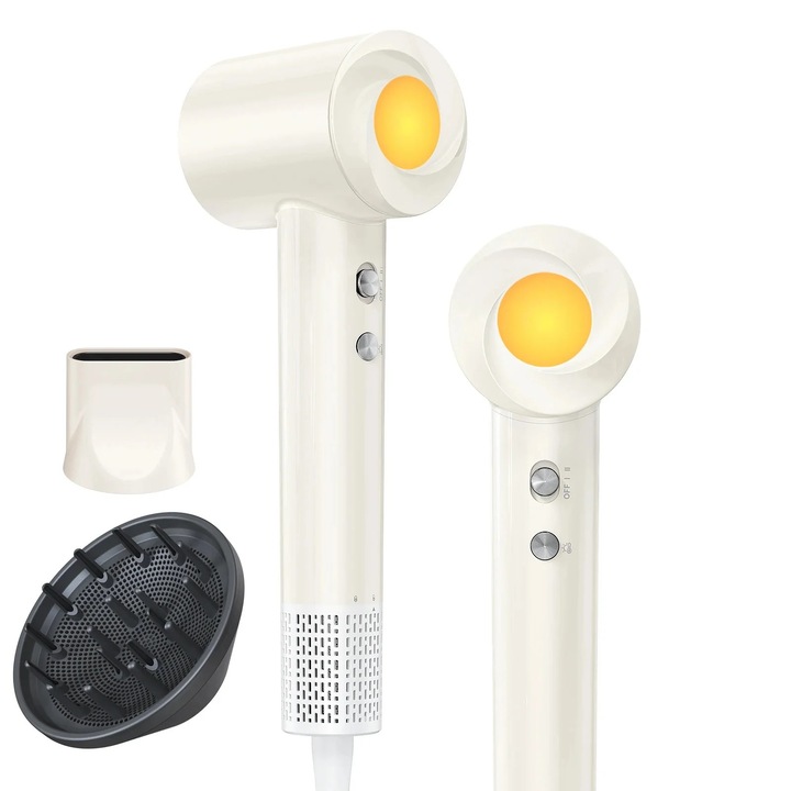 Сешоар, 150000 RPM, 1500 W, Отрицателни йони, Безшумен, Бежов