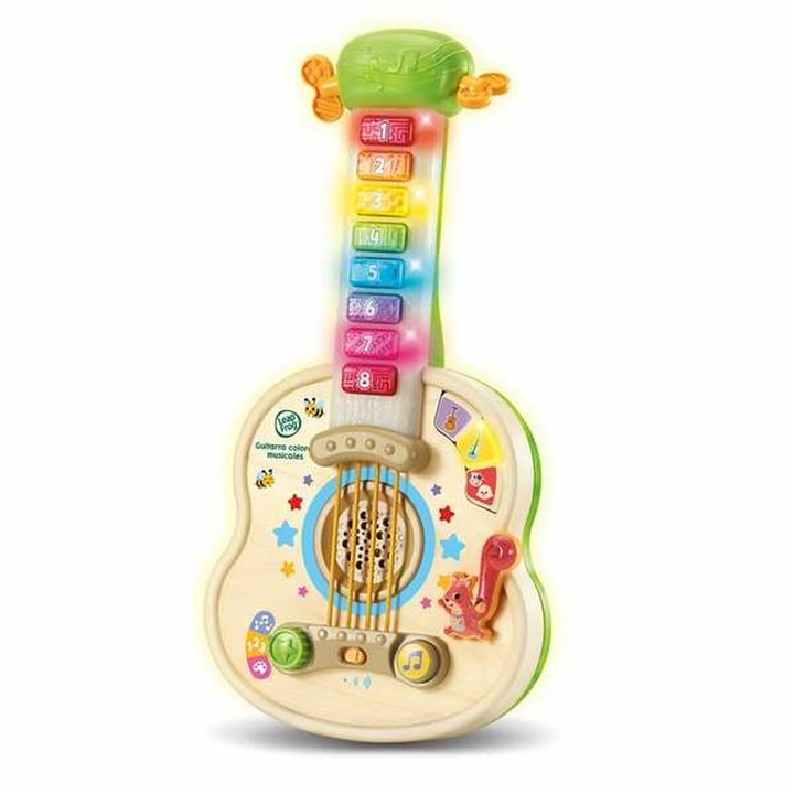 Gyermek gitár, Vtech, zenélő játék, fa, 36,5x18,6x5,5cm