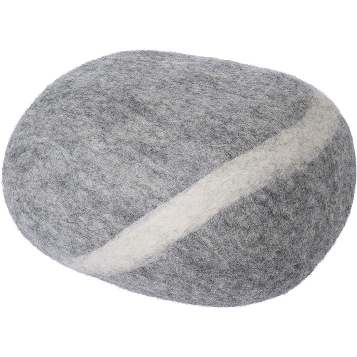 myfelt Carl meditációs párna, kerek, világos szürke, S méret, közepes keménységű